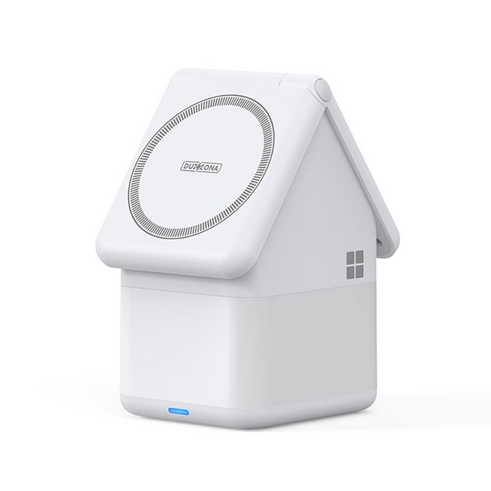 小屋 磁吸四合一小夜燈充電屋 無線快充 無極調光 安卓 iPhone/Apple Watch/AirPods 無線充電-細節圖2