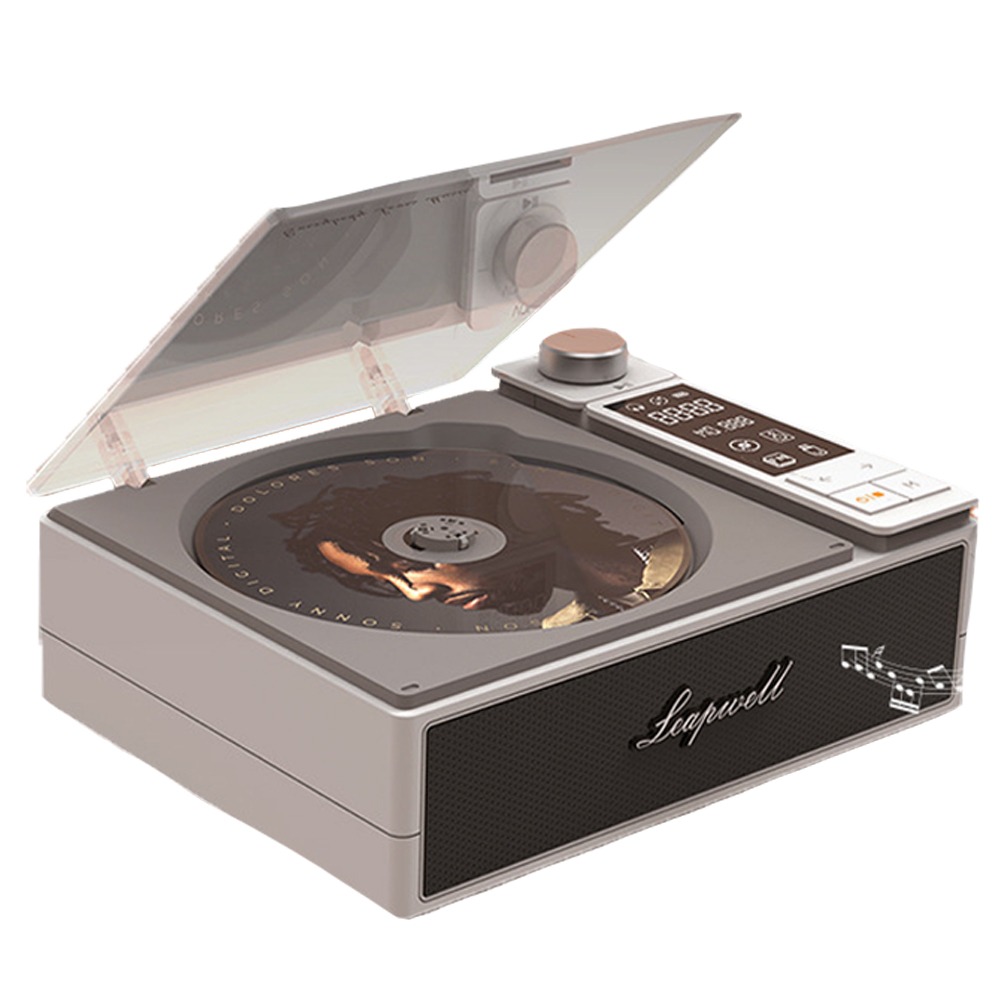 復古唱片機 CD播放器 HIFI高音質 CD 藍芽 FM廣播 USB 光纖 耳機 影音設備-細節圖2