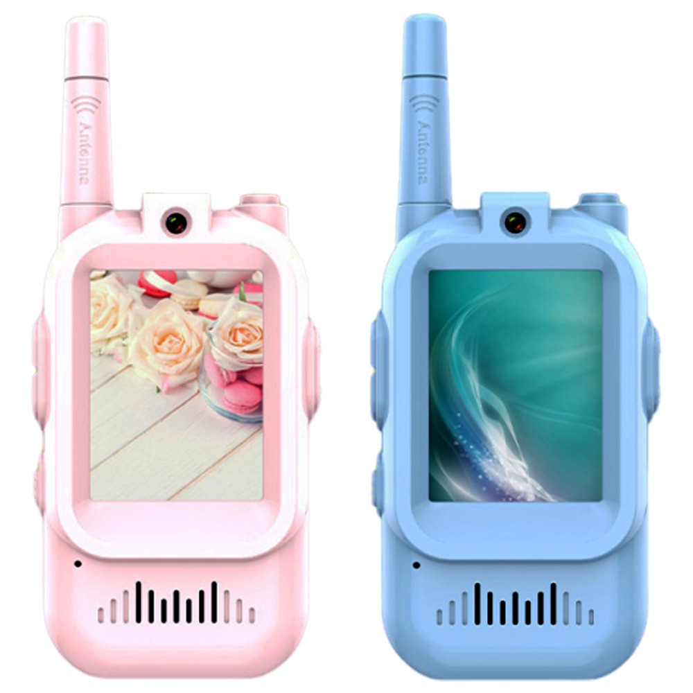 兒童視訊對講機 視訊螢幕 500米通話距離 一鍵呼叫 變聲功能 兒童玩具 便攜 戶外-細節圖2