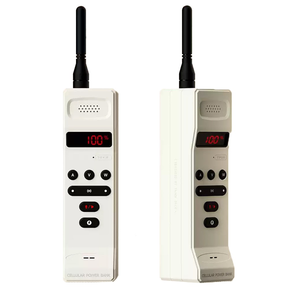 復古大哥大 無線電對講機+20000mAh行動電源 二合一 大電量 165W快充 一鍵錄音-細節圖2