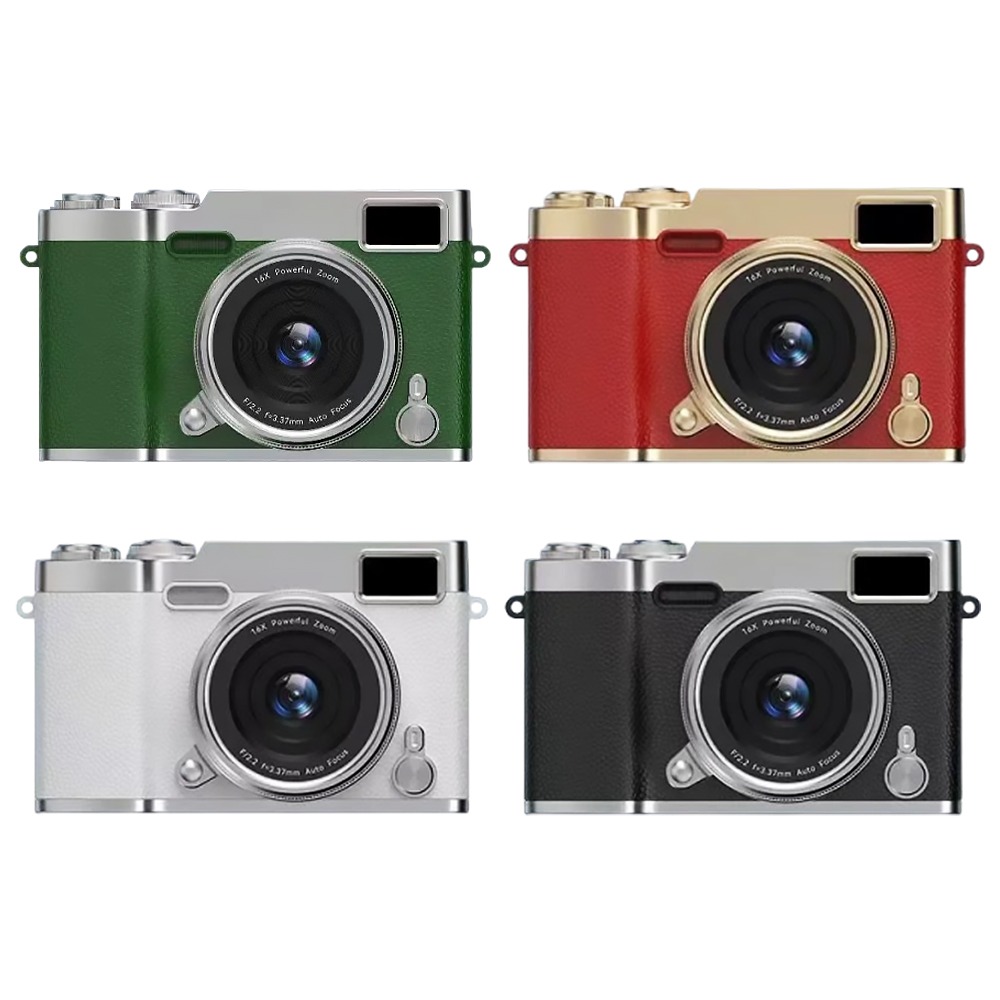 可翻轉螢幕 復古相機 2.4吋螢幕 4800萬像素 16倍放大變焦 自拍 美顏濾鏡 補光燈 支援512GB擴充容量-細節圖2