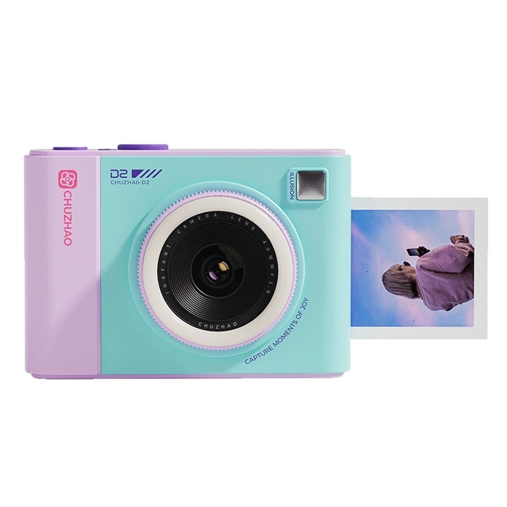 初照 D2 彩色列印 拍立得相機 附記憶卡 相紙 IPS高畫質 隨拍隨印 馬卡龍色-細節圖2