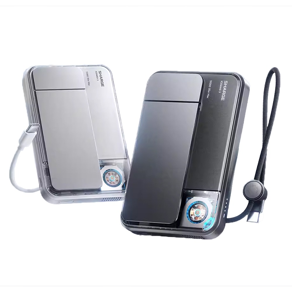 閃極 颶風3 ICEMAG 3 磁吸電源 10000mAh 自帶充電線 25W無線充 主動散熱風扇 iPhone 充電-細節圖2