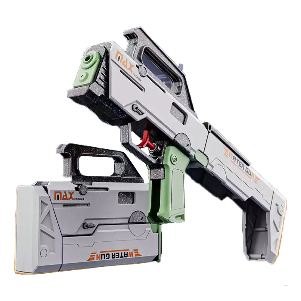 衝鋒摺疊水槍 200ML大容量 穩定發射 摺疊收納 兒童玩具 戲水玩具 水槍-細節圖2