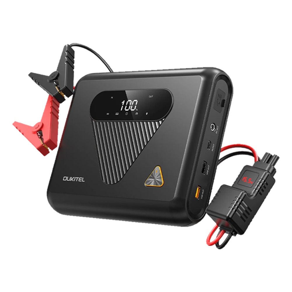 OUKITEL C01 汽車緊急行動電源 27500mAh 1350A 緊急手電筒 PD60W 快充 汽車 配件-細節圖2