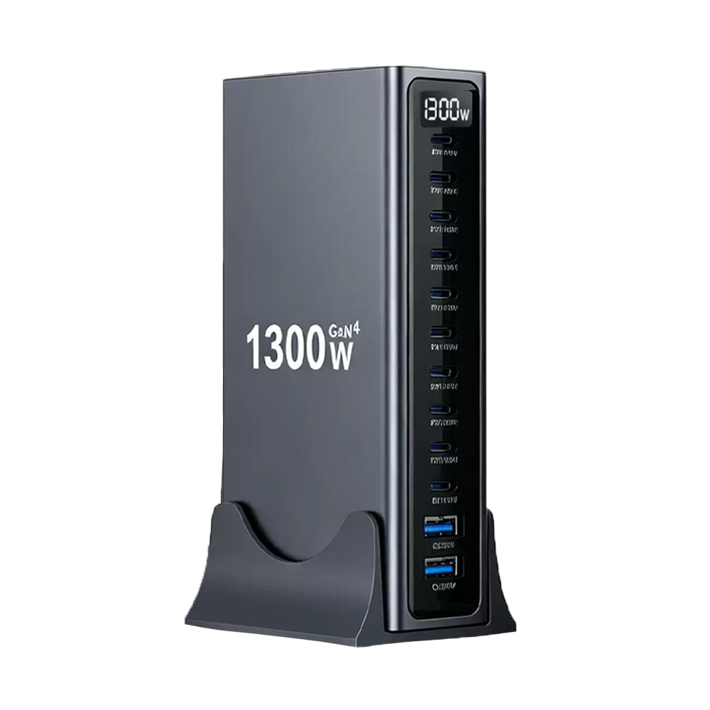 1300W 氮化鎵充電器 12口輸出 GaN4 140W 雙筆電快充 智能溫控 桌面充 快充-細節圖2
