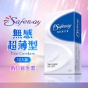 SAFEWAY數位 舒位 全新包裝 水感潤滑 無感超薄 激情顆粒 繽紛混和 複合型4in1 情趣用品-規格圖1