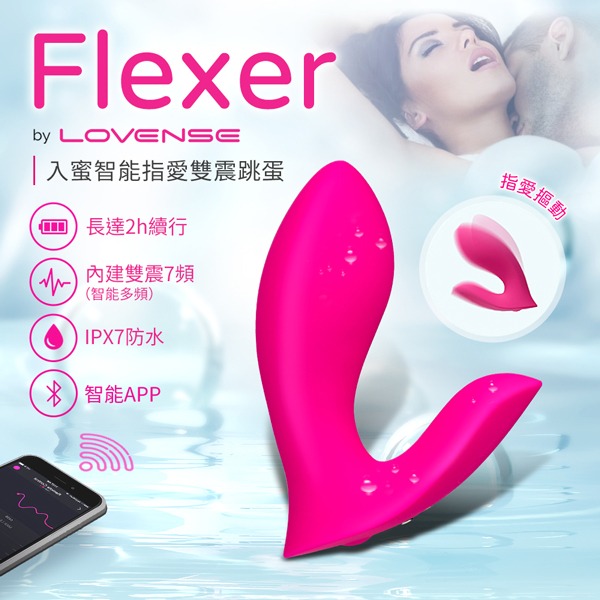 保固一年｜Lovense Flexer｜遠程遙控智能仿指摳動震動器 情趣用品 穿戴按摩器 高潮按摩器 情趣女用 無線跳蛋-細節圖2