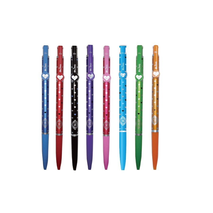 『LS王子』TEMPO 節奏牌 B103A 愛心中性筆 0.4mm  8色 / 中性筆 原子筆 愛心筆-細節圖2