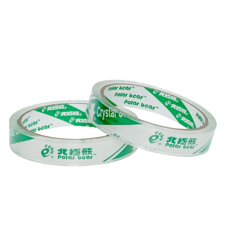 『LS王子』北極熊 OPP超透明事務膠帶 12/18/24mm 3種尺寸 / OPP透明膠帶 透明膠帶 事務膠帶-細節圖2