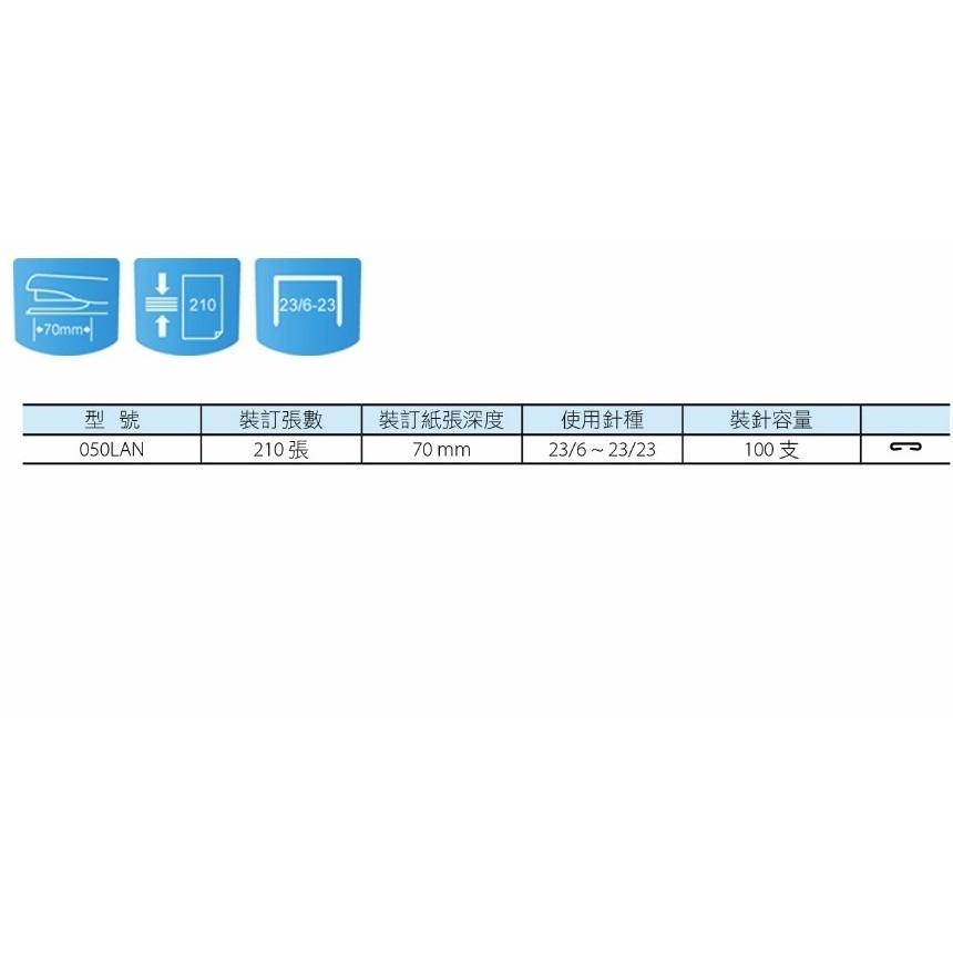 『LS王子』KW-triO 打孔機 050LA 重型訂書機 釘書機 訂書針 強力釘書機 省力釘書機 桌上型釘書機-細節圖6