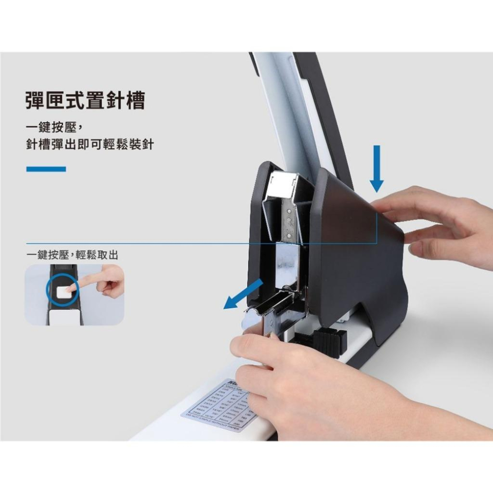 『LS王子』KW-triO 050LX 重型訂書機 省力40% 贈1000支針 省力訂書機 重型訂書機 釘書機 訂書機-細節圖2