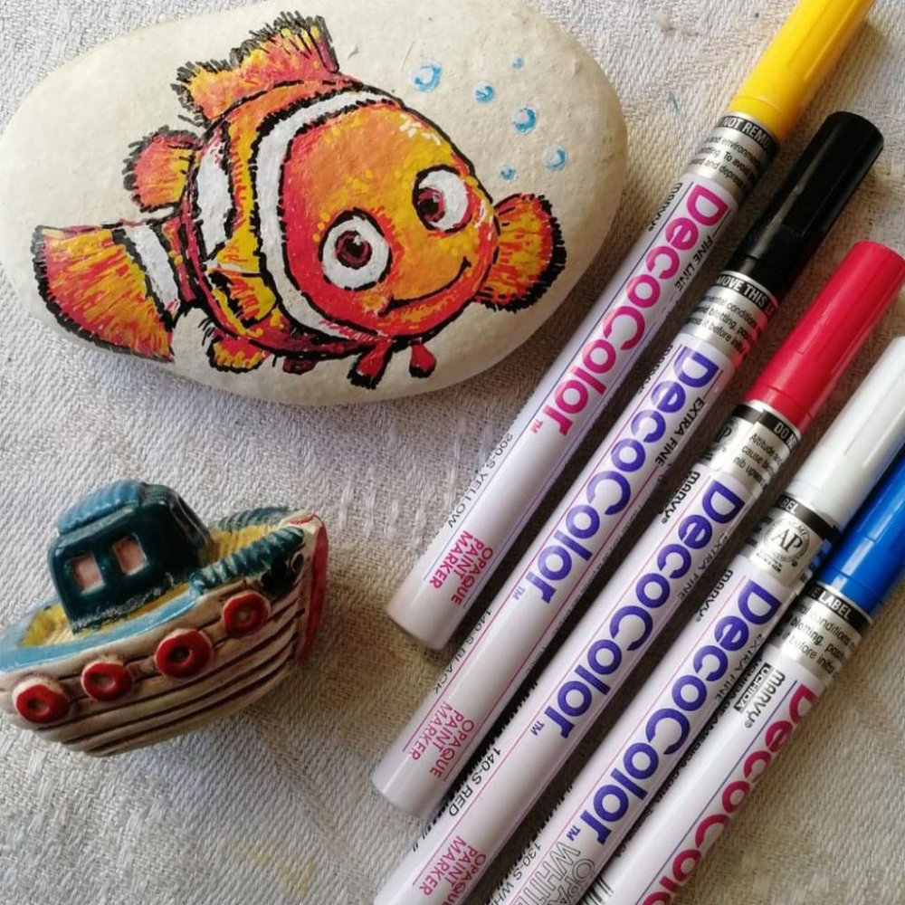 『LS王子』UCHIDA 油漆筆 筆尖3~4.5mm DecoColor 補漆筆 描胎筆 勾邊筆 萬事捷-細節圖2