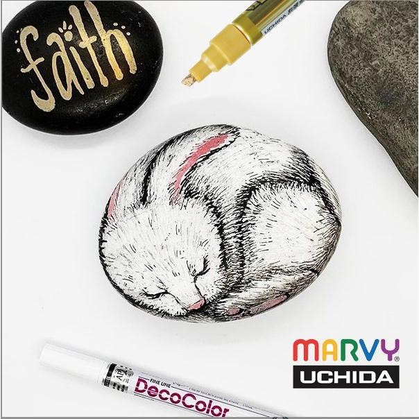 『LS王子』UCHIDA 油漆筆 筆尖3~4.5mm DecoColor 補漆筆 描胎筆 勾邊筆 萬事捷-細節圖5