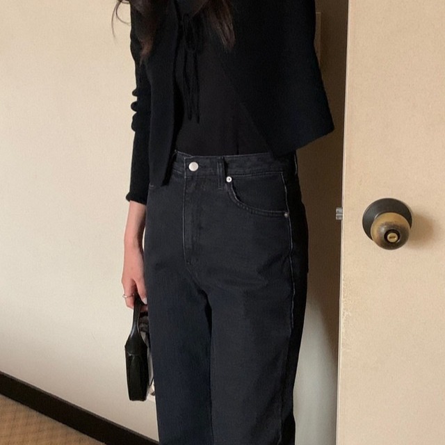 現貨 韓國東大門代購 Ribbon slim cardigan蝴蝶結綁帶長袖小外套-細節圖5