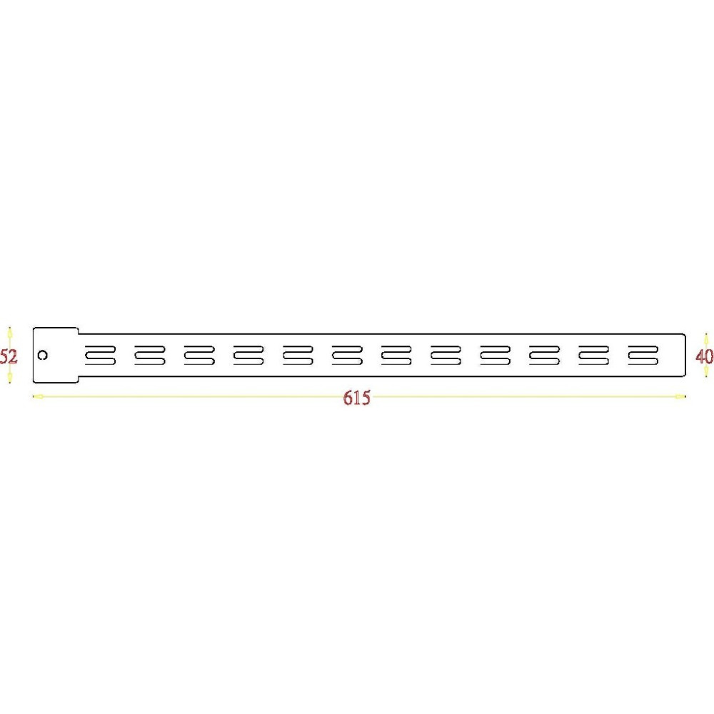 【♥豪美包材♥】12孔掛條-單入-PP掛條、超商掛條、展示掛條、賣場展示條、長形掛鉤、賣場掛條、超市掛條、塑膠霧面吊掛條-細節圖8