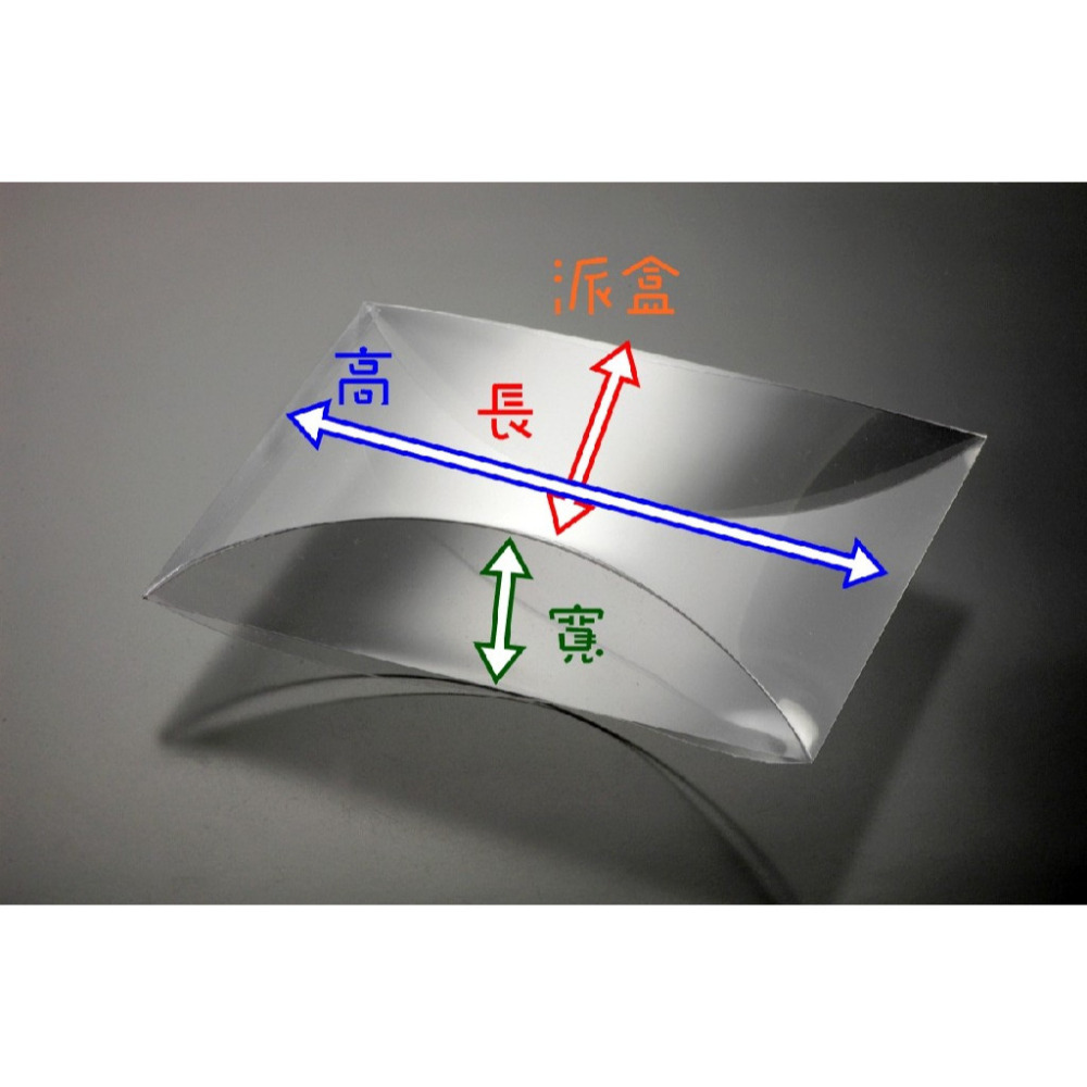 【♥豪美包材♥】造型蘋果派盒-30入-透明塑膠造型盒、枕頭盒、PVC盒、透明盒、包裝盒、展示盒、禮品盒、飾品盒、防層盒-細節圖2