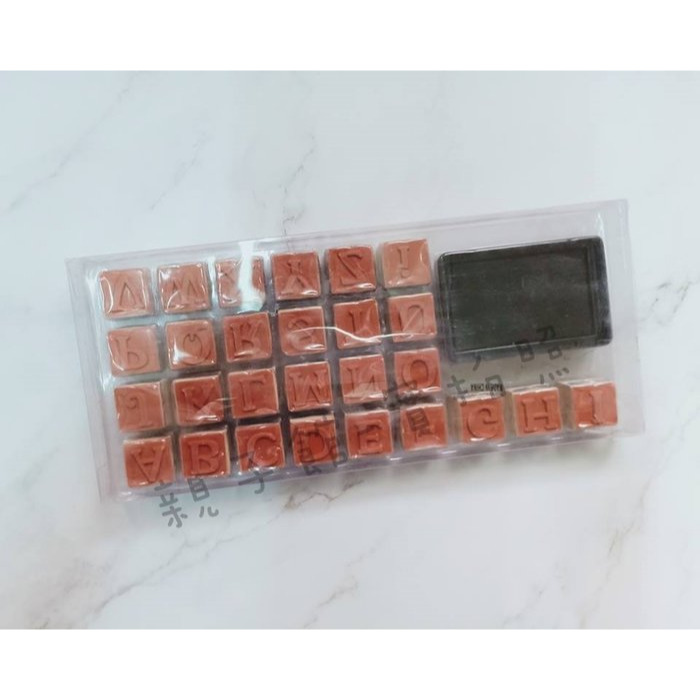 【♥豪美親子館♥】英文字母印章/英文大寫印章/英文印章/學習英文印章/附印泥-細節圖2