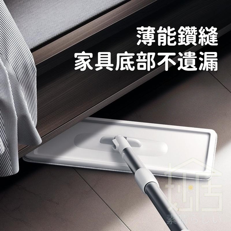 拖把 平板拖把 免手洗拖把 懶人拖把 平面拖把 平板拖刮刮樂拖把 乾溼兩用拖把 吸水拖把-細節圖3