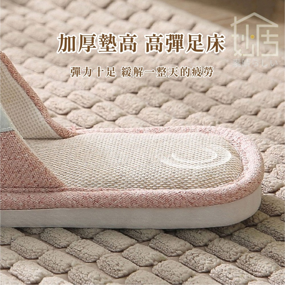 棉麻拖鞋 室內拖鞋 居家拖鞋 冬暖夏涼拖鞋 男女適用 居家室內拖鞋 防滑室內拖鞋 日式柔軟防滑止滑拖鞋-細節圖5