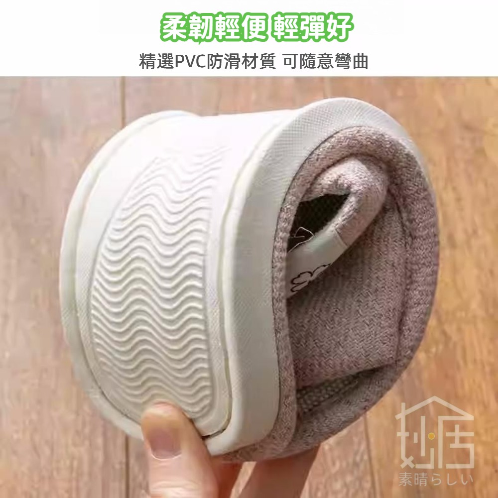 棉麻拖鞋 室內拖鞋 居家拖鞋 冬暖夏涼拖鞋 男女適用 居家室內拖鞋 防滑室內拖鞋 日式柔軟防滑止滑拖鞋-細節圖7