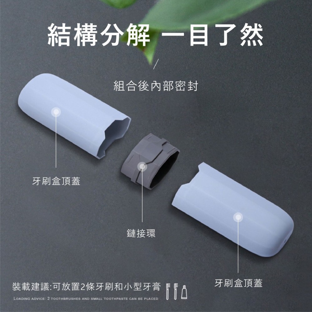 創意居家便攜式牙刷盒 旅行牙刷盒 餐具盒 鉛筆盒 牙刷牙膏收納盒-細節圖3