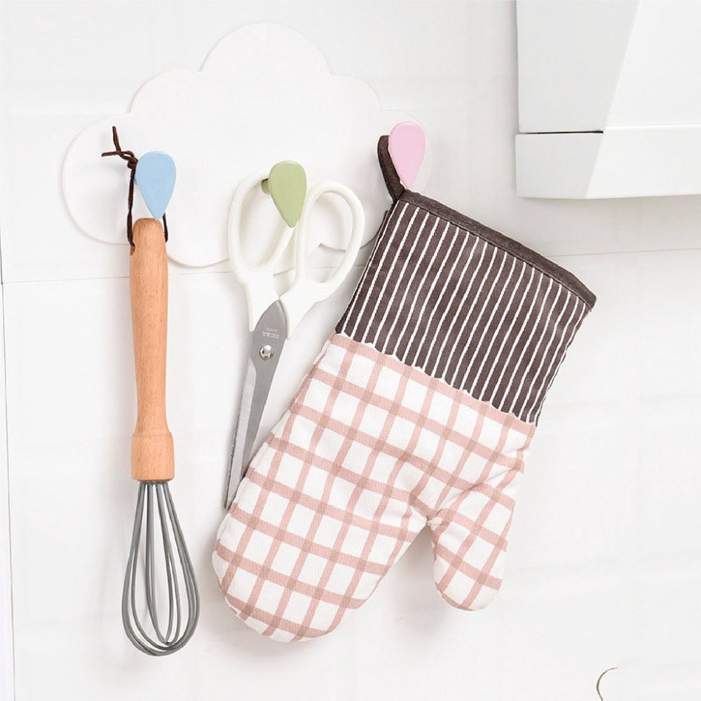 創意雲朵無痕三連掛鈎 門後廚房浴室免釘黏鈎 雲彩塑膠無痕掛鈎 雲朵掛勾-細節圖5