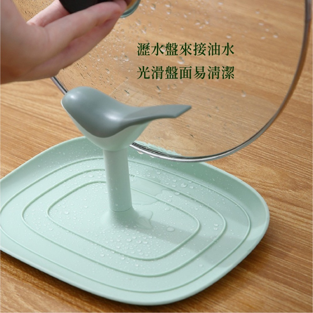 創意小鳥鍋蓋架 收納架廚房鍋蓋收納架 家用多功能塑料置物架-細節圖3