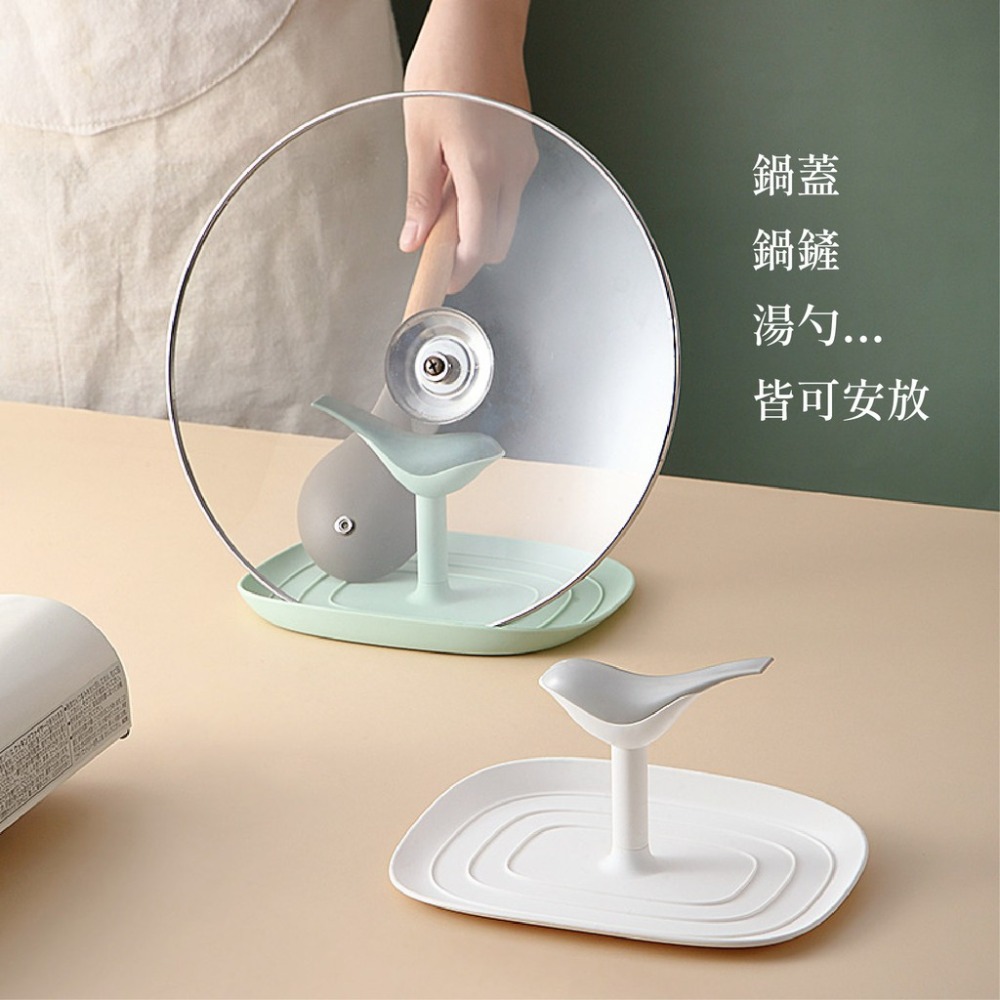 創意小鳥鍋蓋架 收納架廚房鍋蓋收納架 家用多功能塑料置物架-細節圖4