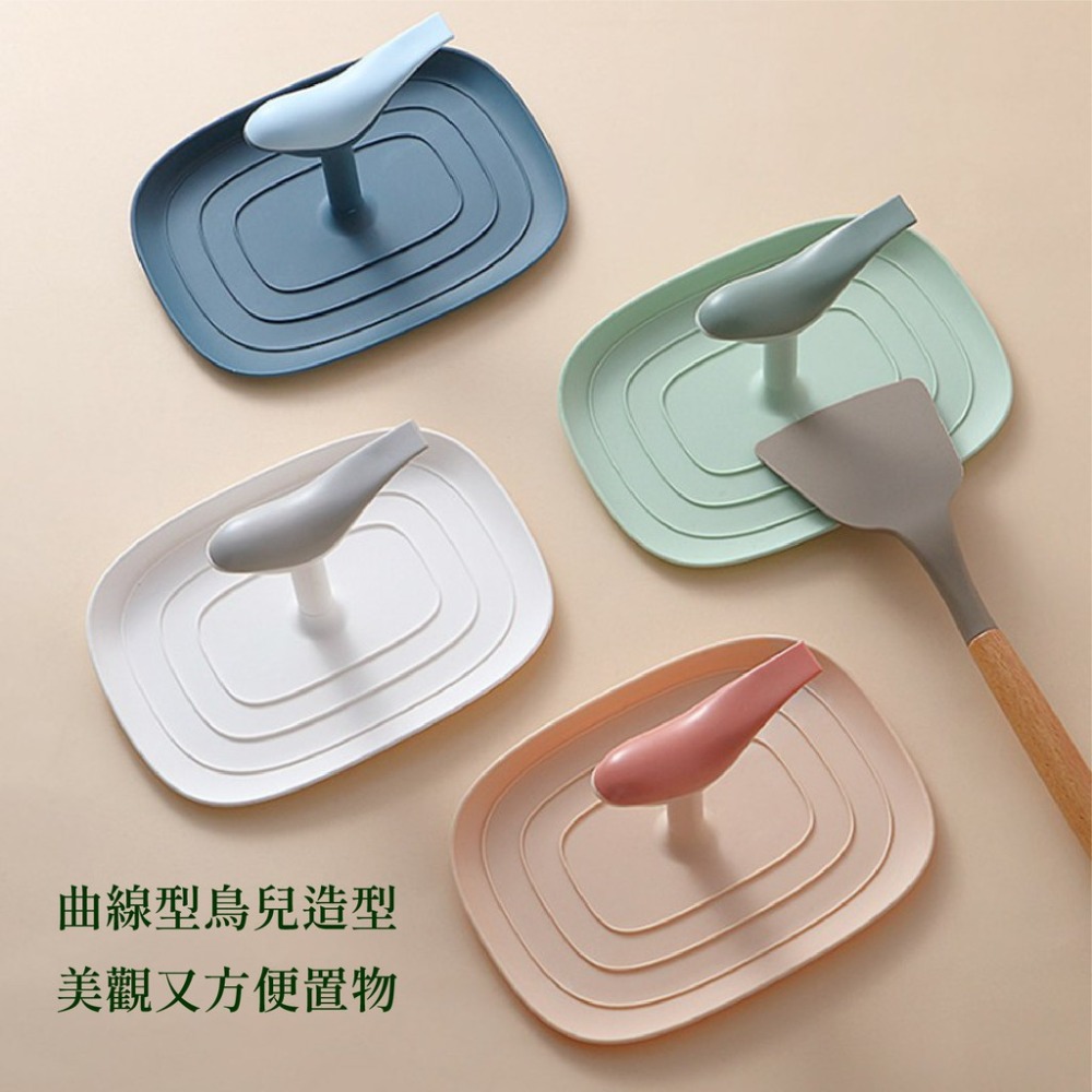 創意小鳥鍋蓋架 收納架廚房鍋蓋收納架 家用多功能塑料置物架-細節圖5