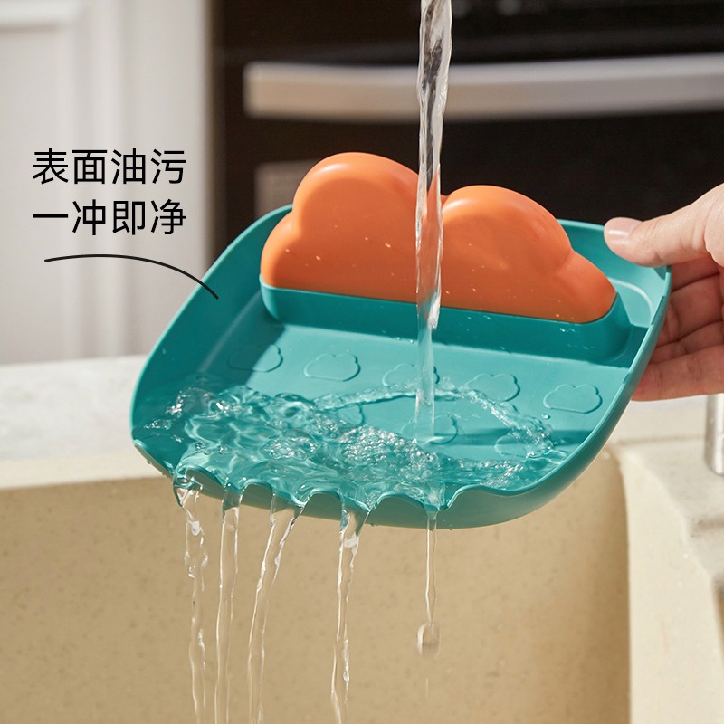 廚房創意雲朵鍋蓋架 廚房臺面防油放鍋蓋砧板收納架 鍋鏟湯勺置物架 碗盤架 餐具收納架-細節圖7