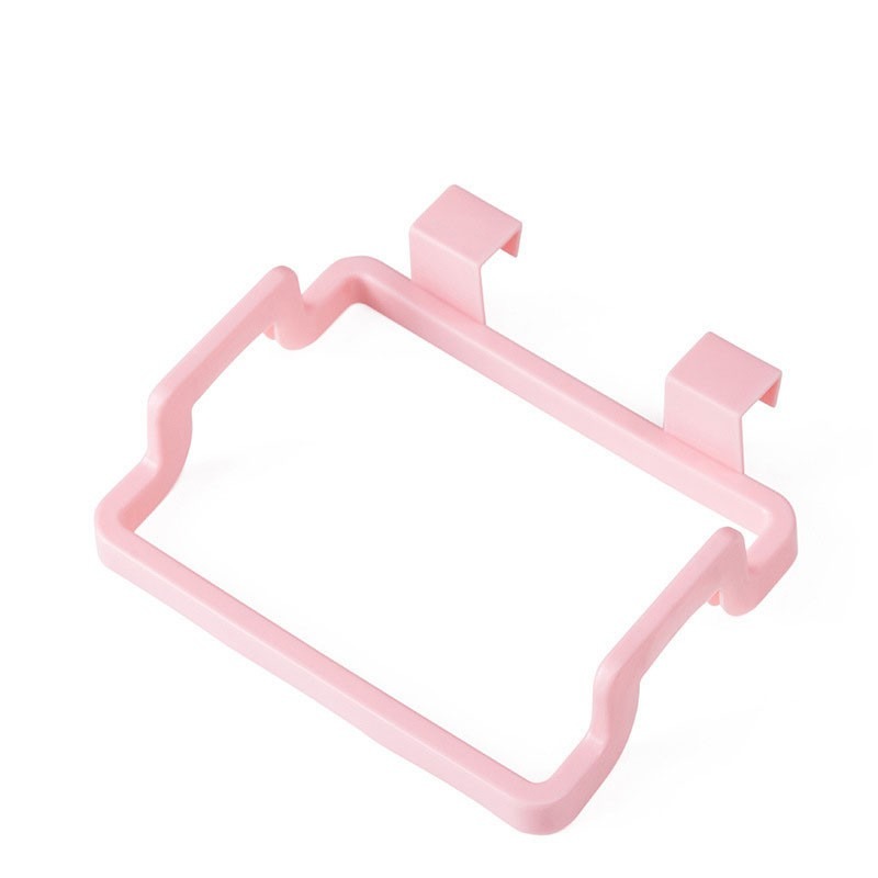 門背式垃圾袋掛架 家用櫥櫃門後抹布掛架 垃圾桶支架 廚房置物架-細節圖9