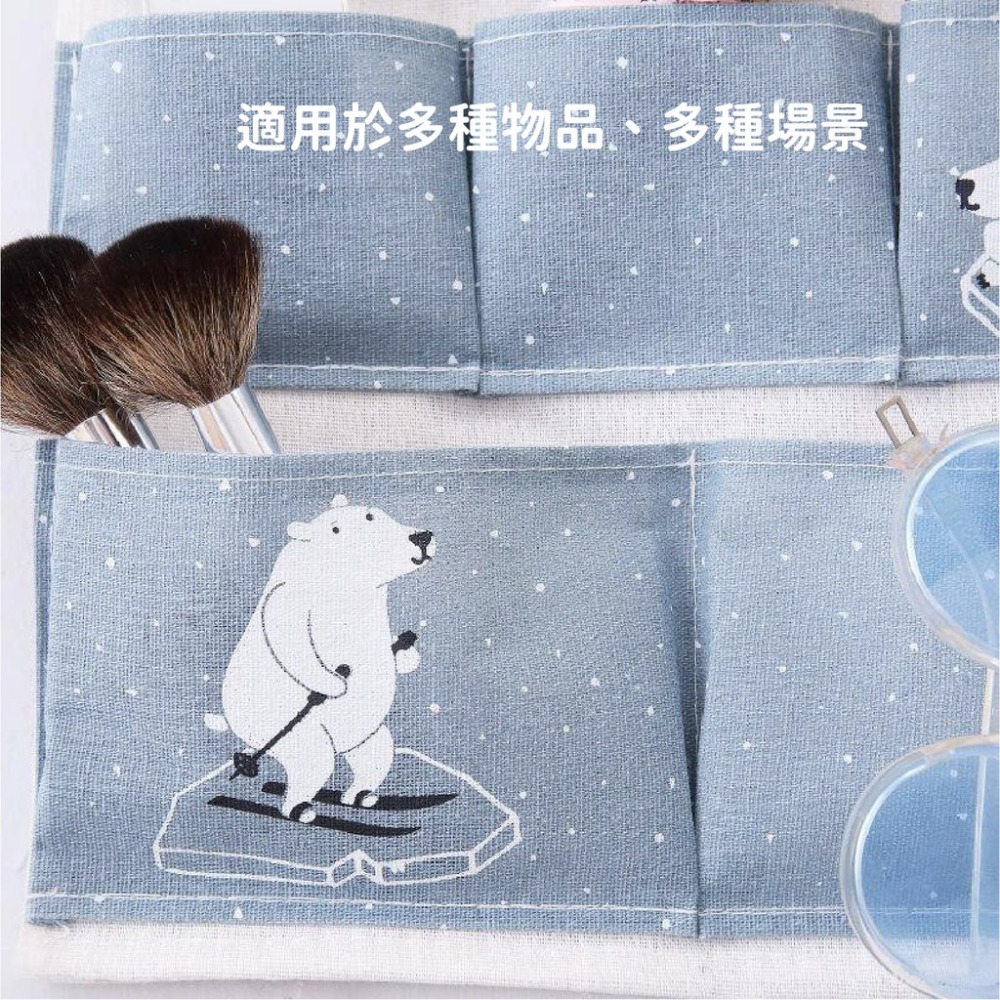 布藝儲物袋 收納袋 牆掛式可愛大容量家用宿舍門後雜物收納掛袋 掛兜-細節圖3