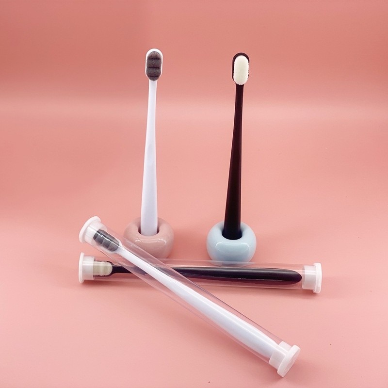 日式竹炭牙刷 素色小頭超細軟毛護理牙刷 廠家四只盒裝-細節圖7