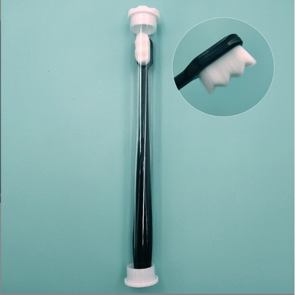 日式竹炭牙刷 素色小頭超細軟毛護理牙刷 廠家四只盒裝-細節圖9