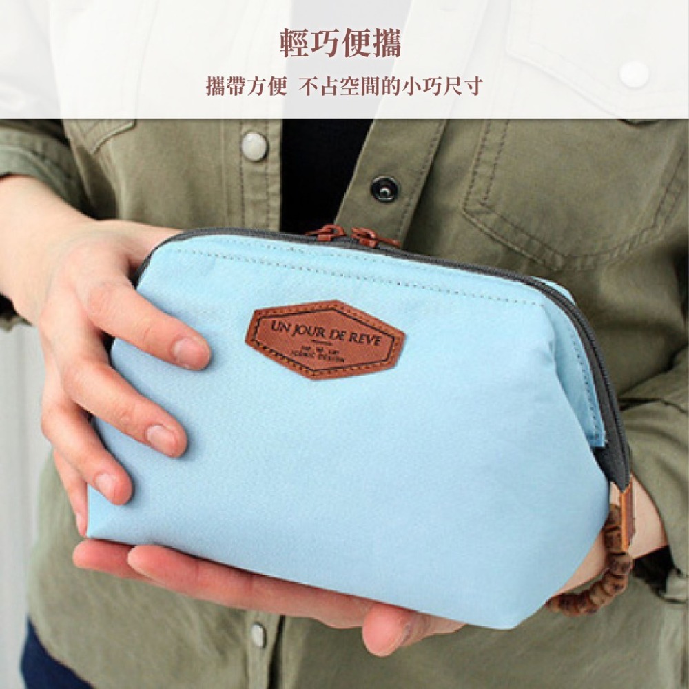 蛙口化妝包 蛙口包 便攜大容量收納包 棉布洗漱包 爆款鋼架化妝包 多功能時尚大口洗漱包 方便攜帶棉布化妝包-細節圖7