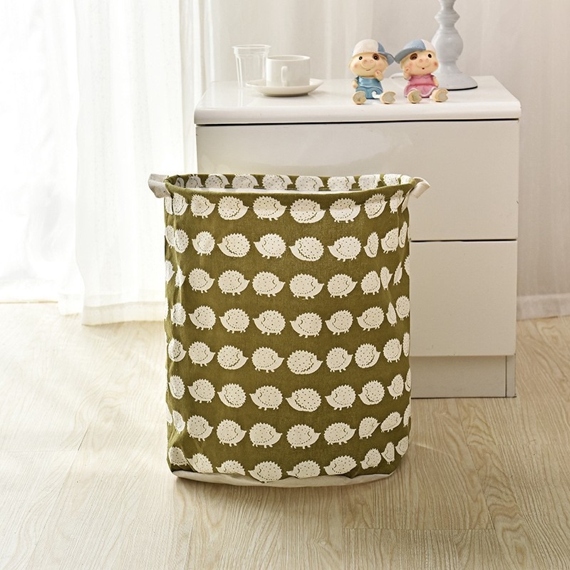 髒衣服收納筐 折疊防水洗衣籃 洗衣籃棉麻髒衣簍 玩具收納桶大號 洗衣籃-細節圖6