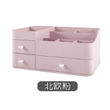 化妝品收納盒 帶抽屜收納盒 桌面文具收納架 彩妝收納櫃 儲物盒 化妝盒 辦公室置物盒 桌上 置物架-細節圖8