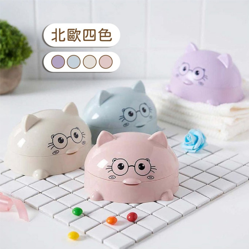 帶蓋肥皂盒 卡通香皂盒架 瀝水香皂盒 北歐款肥皂盒 肥皂盒-細節圖6