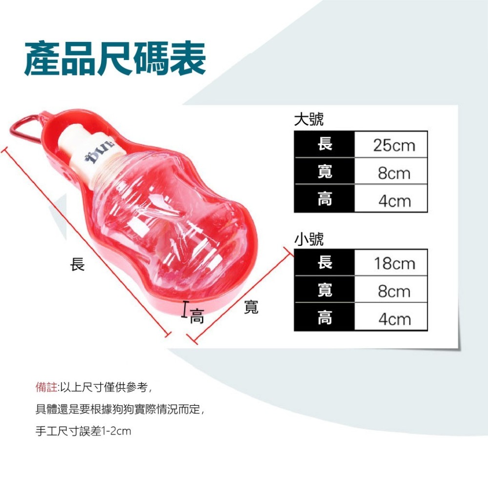 寵物用品 狗狗戶外便攜飲水器 旅行遛狗掛式水壺 寵物飲水壺 旅行水壺-細節圖7