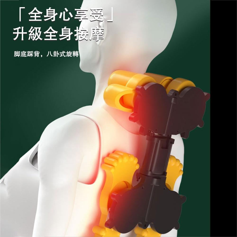 【未來科技】 按摩器 型號YJ-M11充電款 頸椎按摩器 按摩靠墊 電動按摩儀 腰椎按摩器-細節圖3