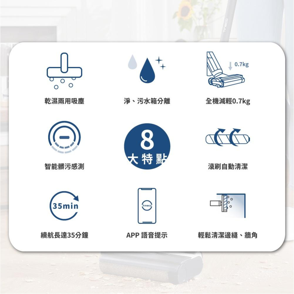 【未來科技】 TINECO添可  FLOOR ONE S5 洗地機 吸塵器 APP語音提示 乾濕兩用 無線智能洗地機-細節圖2