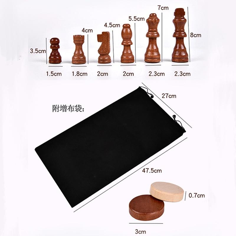 【未來科技】  西洋棋 國際象棋 木製國際象棋 木質摺疊棋盤 象棋 遊戲-細節圖5