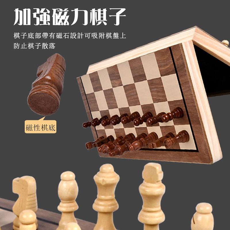 【未來科技】  西洋棋 國際象棋 木製國際象棋 木質摺疊棋盤 象棋 遊戲-細節圖6