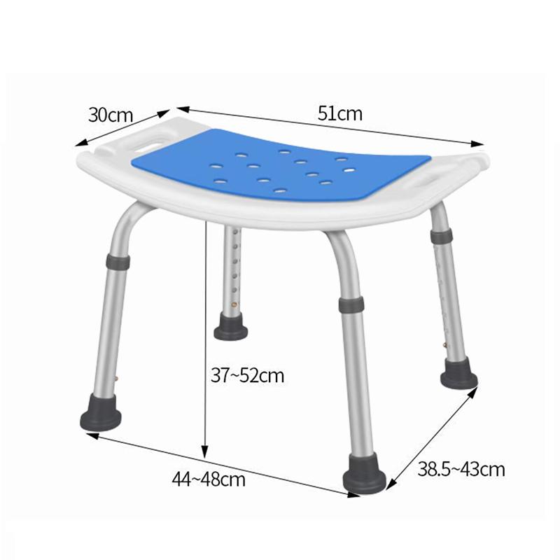現貨免運  洗澡椅 鋁合金洗澡椅 淋浴椅 防滑椅 浴室椅 孕婦洗澡椅 老人洗澡椅衝澡椅 高度調節 七檔調節-細節圖8