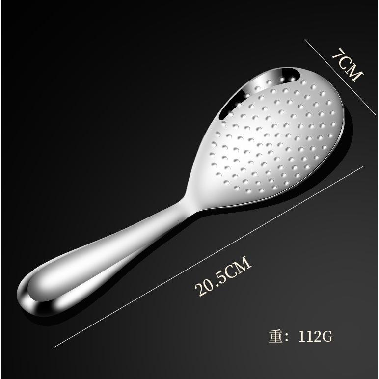 現貨 304 不鏽鋼 飯勺 白鐵 不鏽鋼飯匙 高質感 不沾米飯勺 飯匙 公用長柄分菜勺 加厚加大 一體成型 食品級-細節圖4