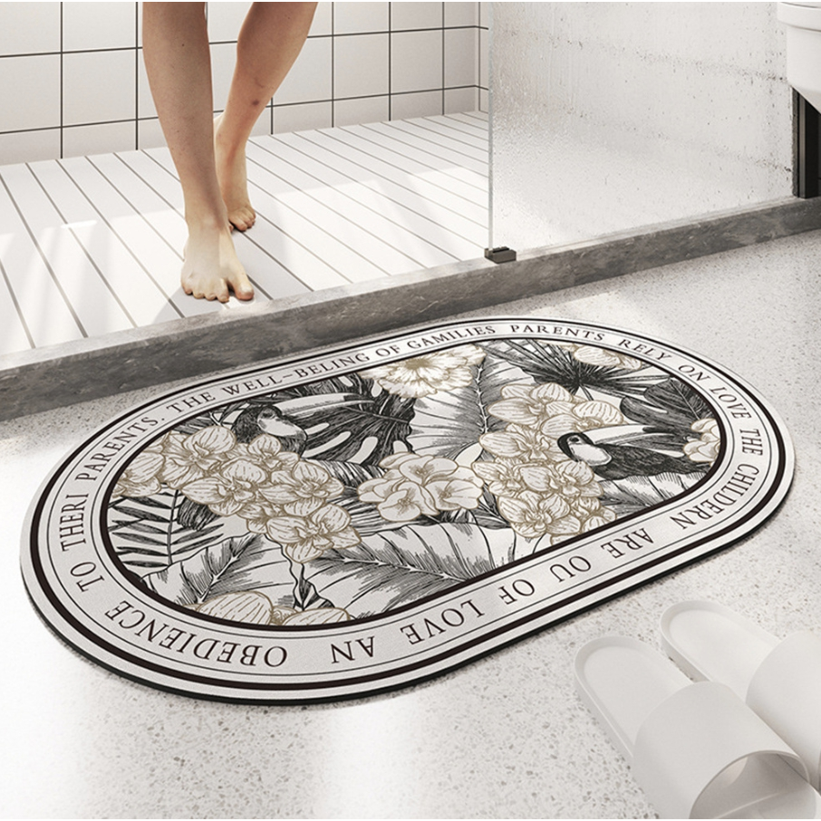 現貨 軟墊 吸水地墊 矽藻土 防滑墊 地墊 防滑 腳踏墊 門墊 踏墊 地毯 硅藻泥地墊 硅藻土地墊 止滑墊-細節圖2