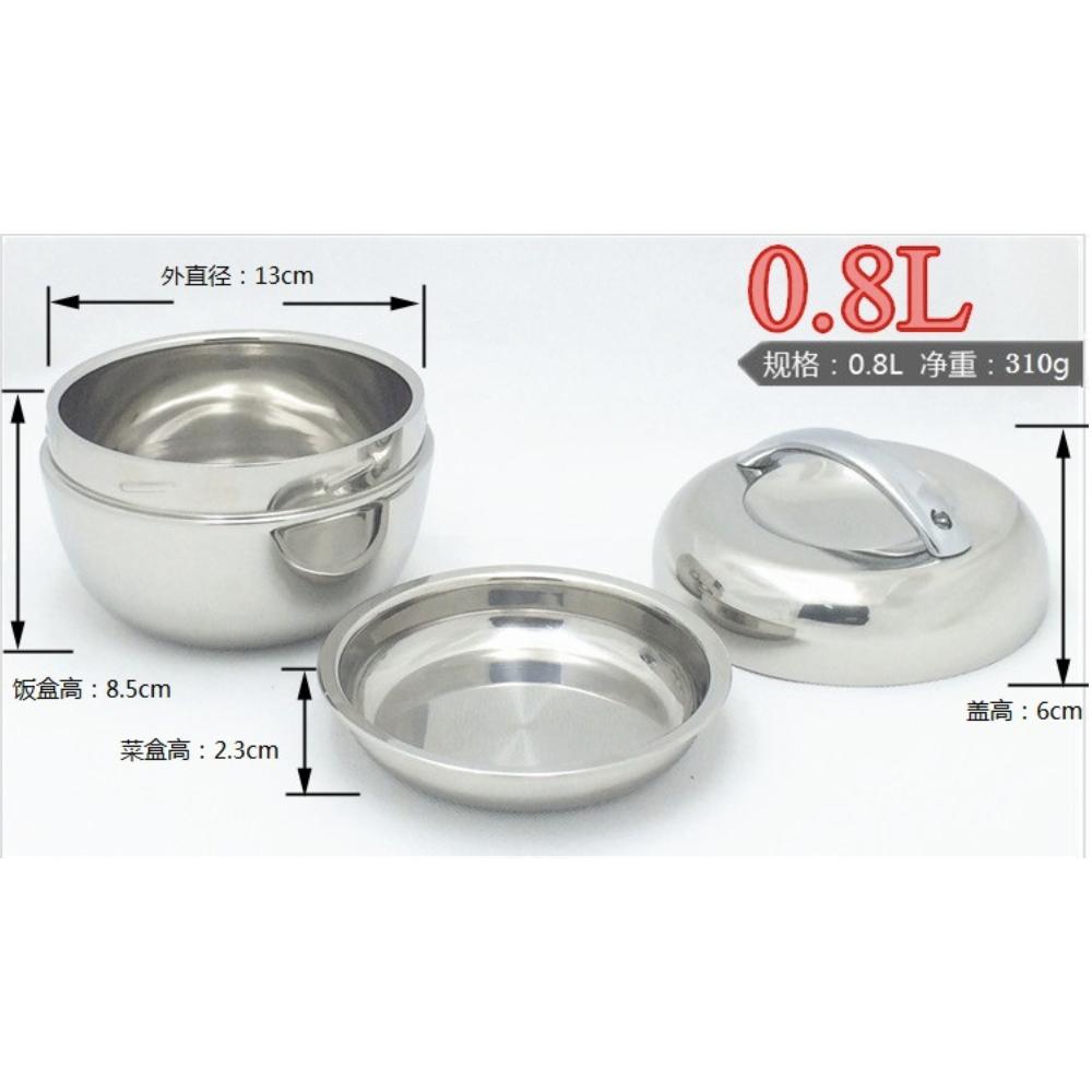 現貨 幼稚園 高品質 手提 蘋果型 圓形 保溫 不銹鋼 便當盒 時尚 兒童 學生 飯盒 成人 雙層便當盒-細節圖2