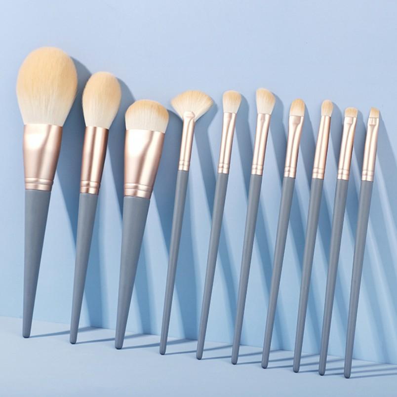 現貨 美妝刷10件組 筆袋 化妝刷 彩妝刷 眼妝刷 修容刷 軟毛刷 彩妝 化妝刷具-細節圖4