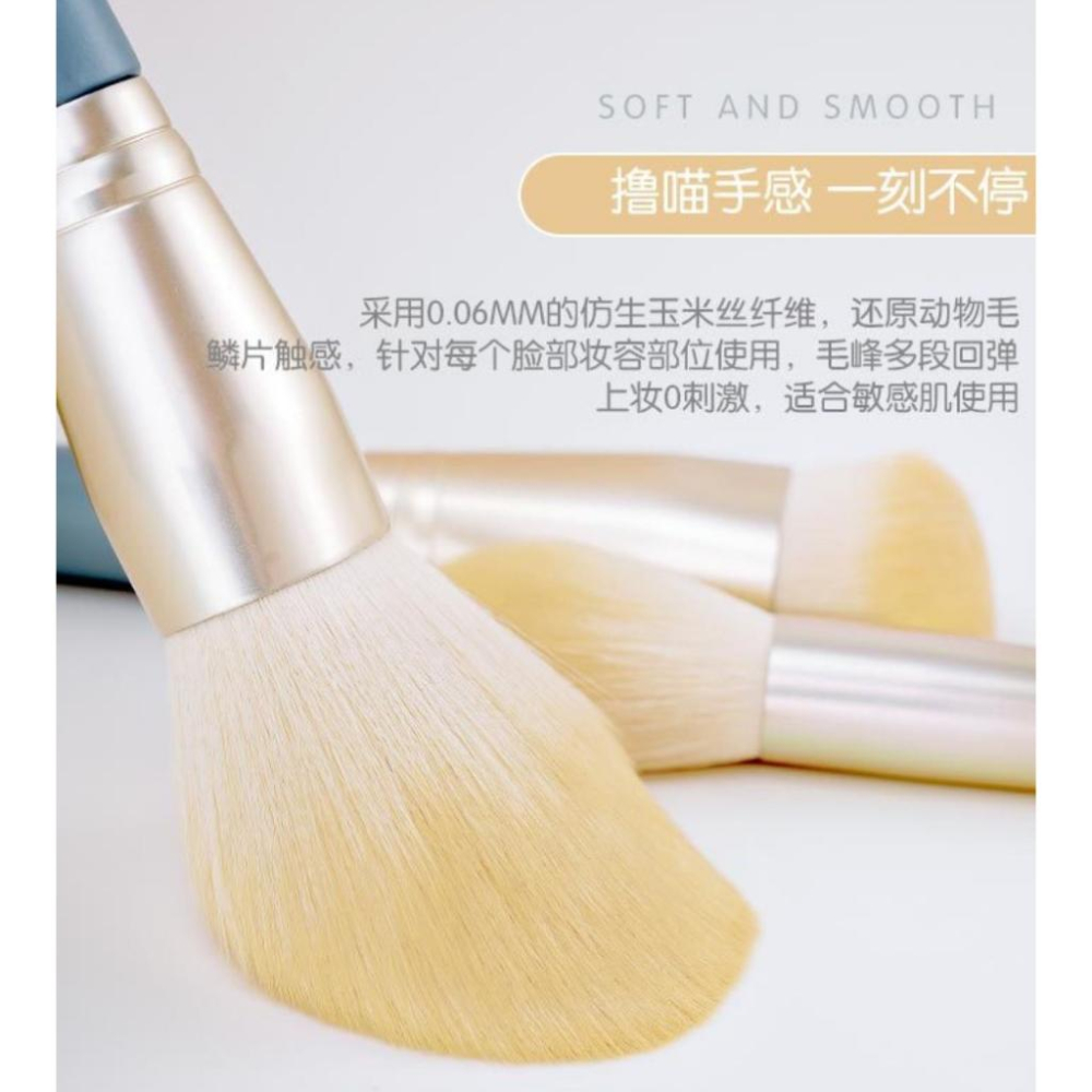 現貨 美妝刷10件組 筆袋 化妝刷 彩妝刷 眼妝刷 修容刷 軟毛刷 彩妝 化妝刷具-細節圖6